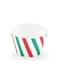 6 cupcake papiertjes met groen & rode strepen - Merry Xmas Collectie