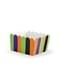6 cajitas para aperitivos de rayas multicolor de papel - Hocus Pocus Collection