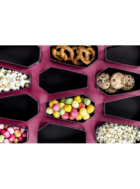 6 scatoline forma di tomba per aperitivo di carta - Giorno dei Morti Collection