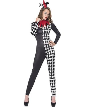 Fever jester costume for a woman