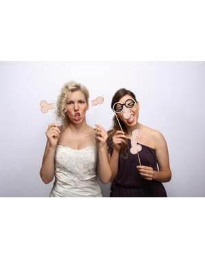 4 penis valokuva rekvisiittaa - Hen Night