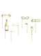 8 accessoires dorés pour photobooth - Happy New Year Collection