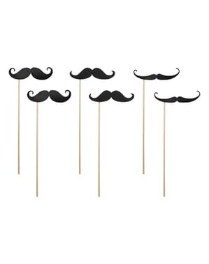 6 accesorios photocall de bigotes