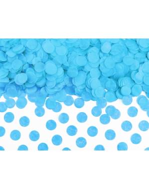 Cirkel Papir Bordkonfetti, Himmelblå