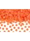Confeti redondo naranja de papel para mesa