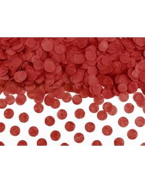 Cirkel Papir Bordkonfetti, Rød