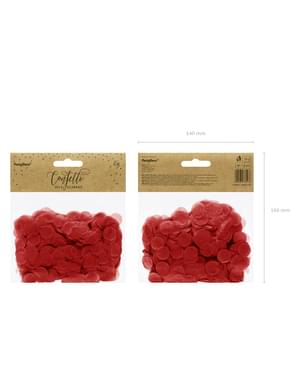 Sirkel Papir Bordkonfetti, Rød