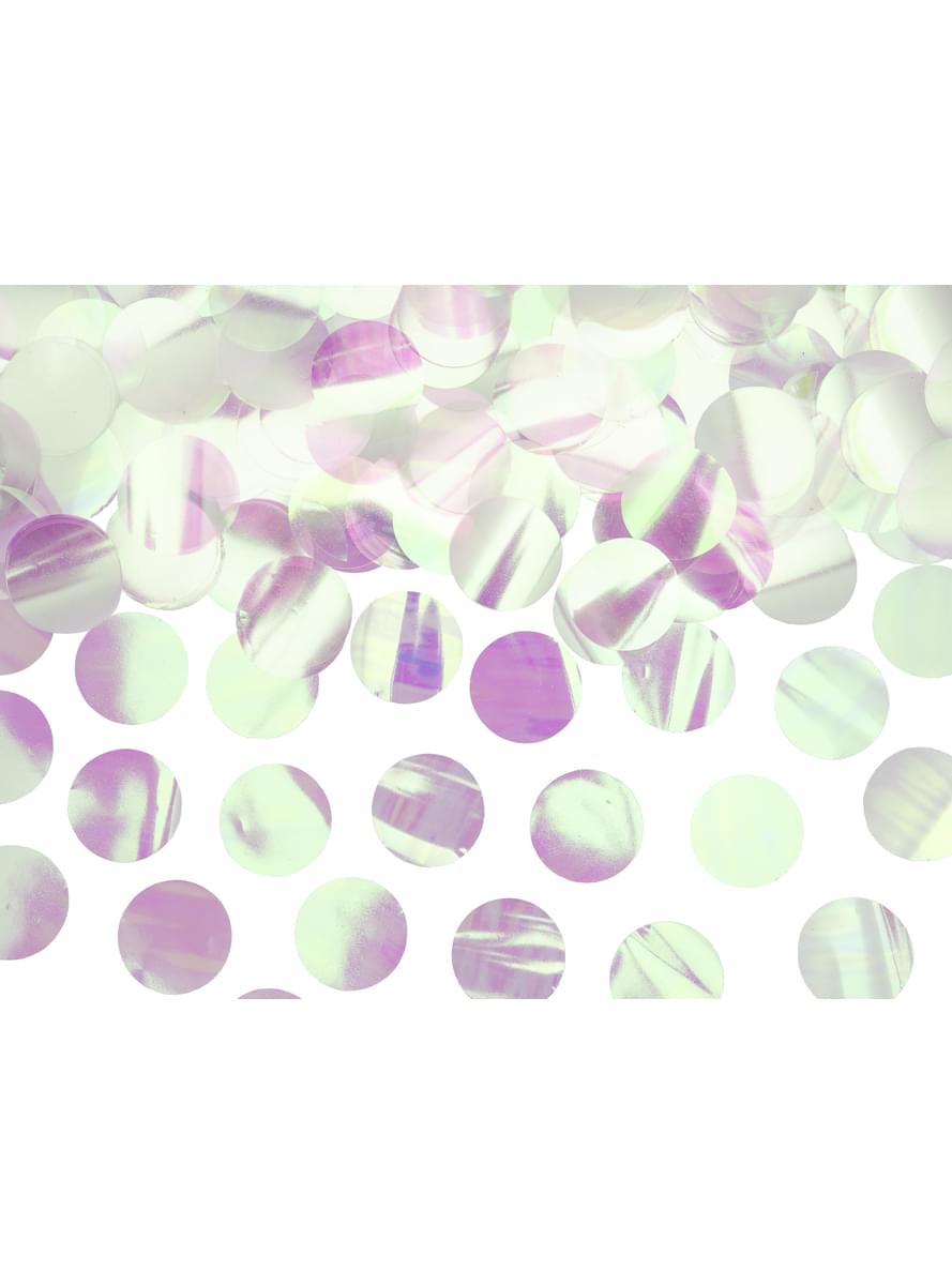 Iriserend cirkel tafel confetti, goud - Nieuwjaar & Carnaval