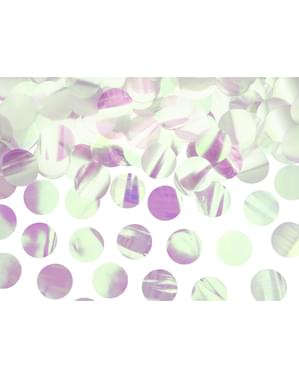 Confettis rond iridescent pour la table - New Year & Carnival