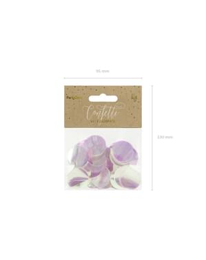 Iriserend cirkel tafel confetti, goud - Nieuwjaar & Carnaval
