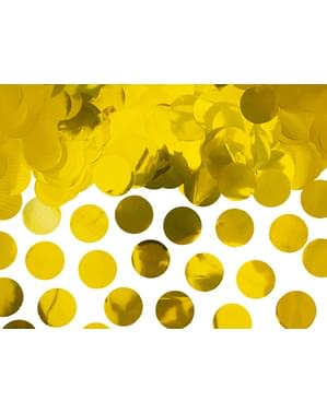 Circle Table Confetti, kuld - uusaasta ja karneval