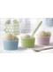 Sett med 6 Papir Iskrem Cups, Assorterte Pastellfarger - Pastelove Collection