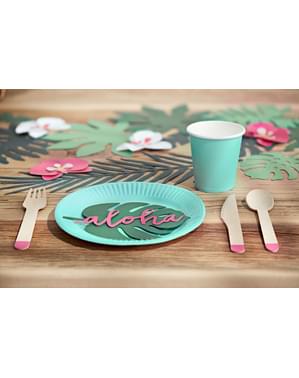 6 Turquoise Paper Cups - Pastelove Collection