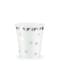 6 White Paper Cups with Multicolor & Silver Stars - Unicorn Collection