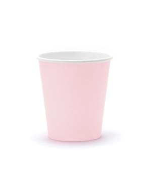 6 vasos rosas de papel - Sweets Collection