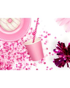 6 vasos rosas de papel - Sweets Collection