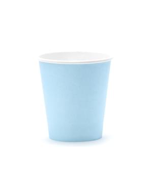 Set 6 Blue Paper Cups - Gender Reveal Party