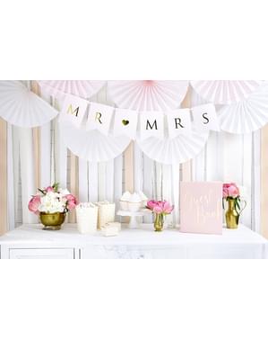 4 rolos de papel crepe em branco de 10 m para cortina (10 m)