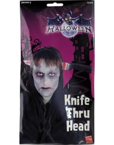 Faca incrustada no cérebro