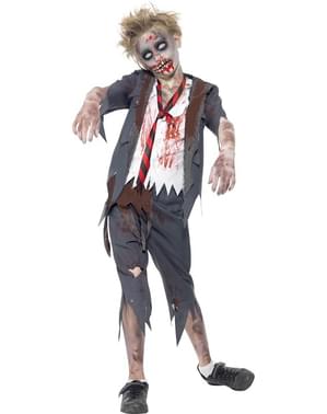 Kostum zombie pelajar untuk anak laki-laki