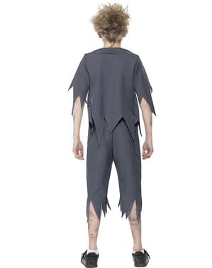 Student zombie costume for a boy