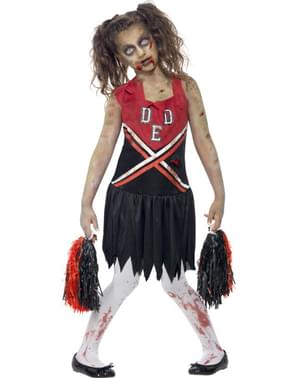 Zombie cheerleader costume for kids