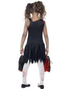 Costume pom-pom girl zombie pour fille