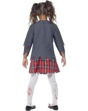 Student zombie costume for a girl