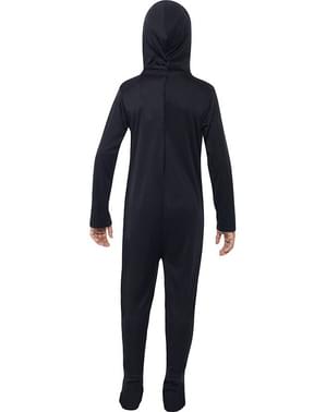 Costume da scheletro nero per bambino