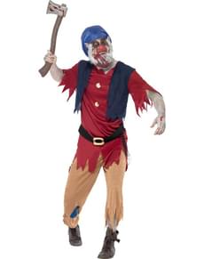 Costume zombie nain pour homme