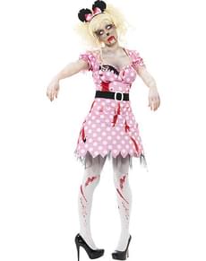 Costume zombie Minny pour femme