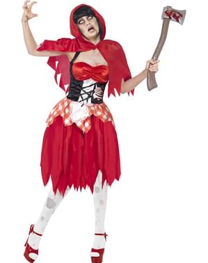 Zombie Little Red Riding Hood costume for a woman
