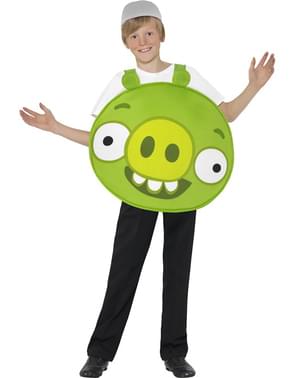 Fato de porquinho verde Angry verde para menino