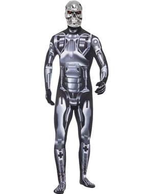 Bir erkek için endoskeleton ikinci deri kostümü
