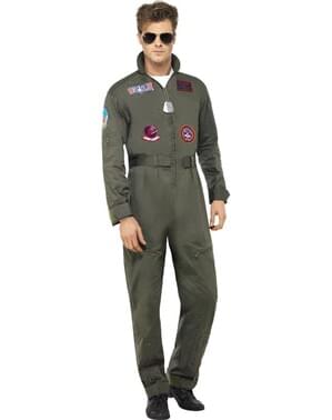Top Gun Piloot kostuum deluxe voor mannen