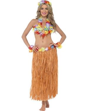 Bir kadın için Hawaii Hula kostümü