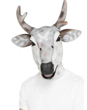 Hvit Reinsdyrmaske til Voksne