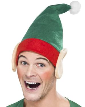 Gorro de elfo navideño para adulto