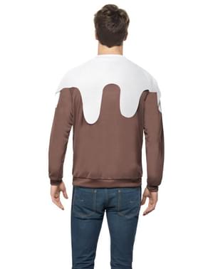 Sweater med julekage til mand