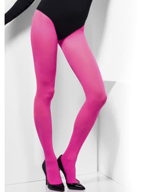 Opaque pink tights