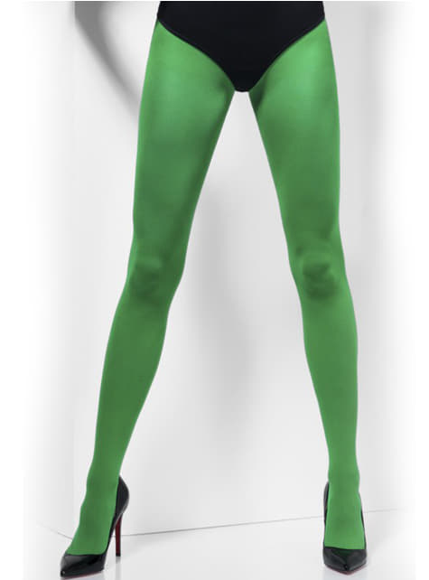 Непрозрачен зелен чорапогащник