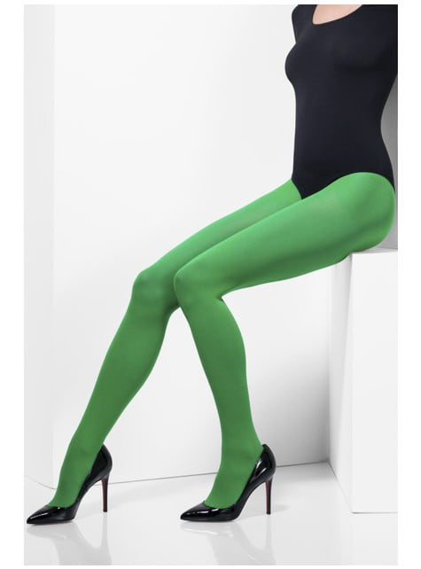 Groene matte panty