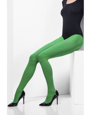 Ugjennomsiktig Grønne Tights