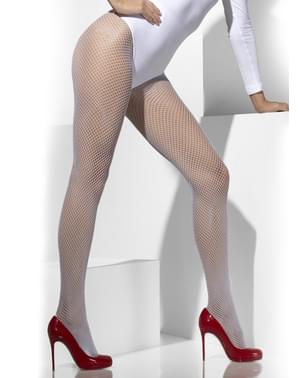 Pantys de rejilla blancas
