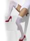 Opaque white hold up tights