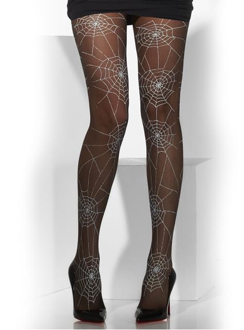 Tights med Edderkoppnett