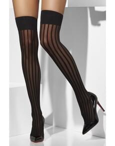 Strümpfe schwarz gestreift