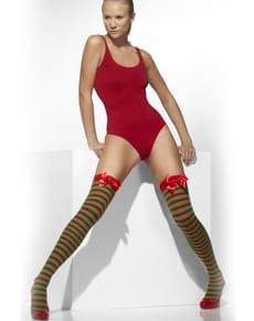 Meias-calças de elfo com laços