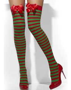 Meias-calças de elfo com laços