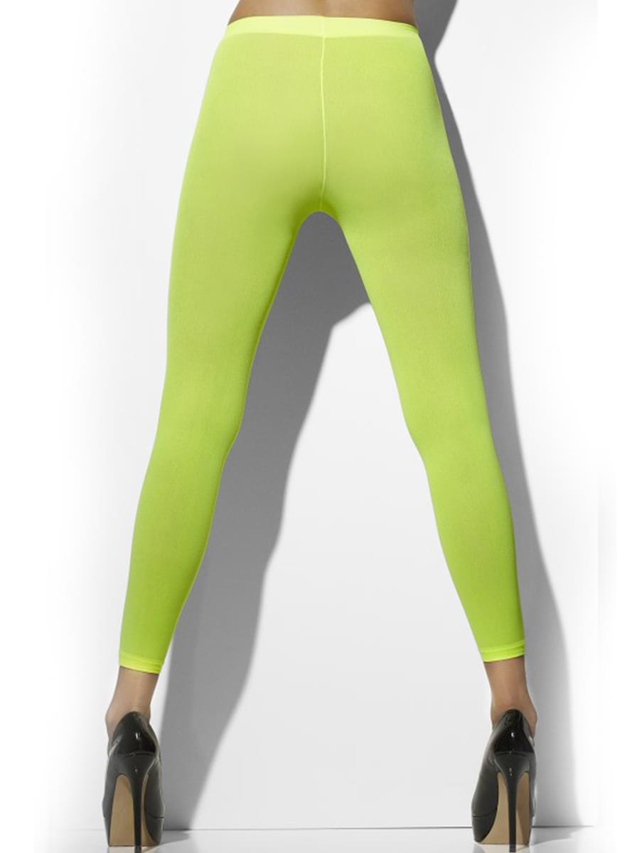 Neon green leggings